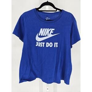 The Nike Tee Mens Sz XL Short Sleeve T Shirt Blue White